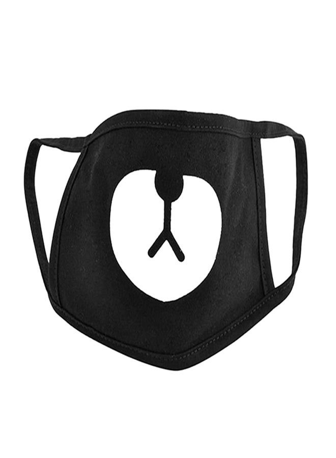 Generic Unisex Black Cute Bear Cotton Mouth Face Mask  - Image 3