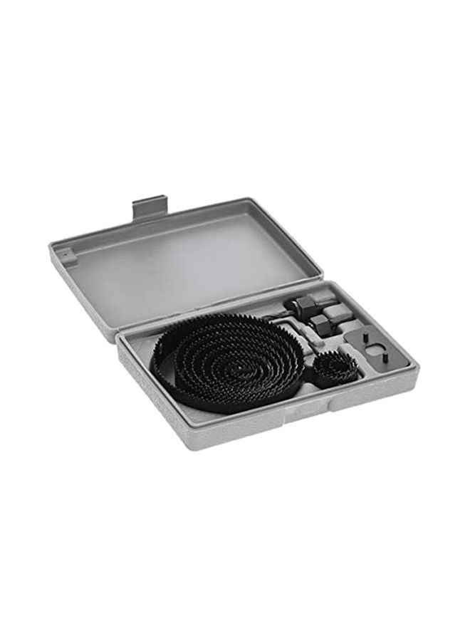 16-Piece Hole Saw Set Black/Grey 15.5 x 4.6 x 21.8cm