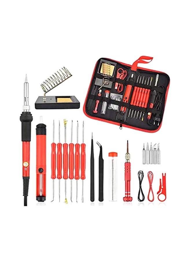Gerenic 26-Piece 60w Adjustable Electric Solder Station Iron  Set Multicolour 649cm  - Image 1