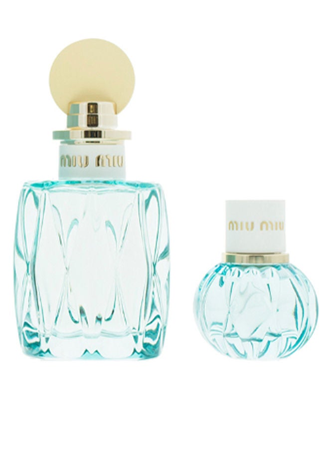 Miu Miu 2-Piece Leau Bleue Gift Set EDP Spray - 100ml, EDP - 20ml  - Image 1