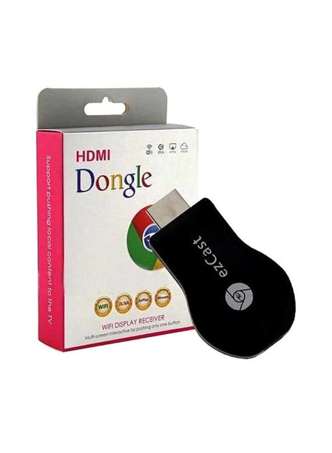 ماركة غير محددة - محول عرض واي فاي بمنفذ HDMI أسود/فضي - Image 1
