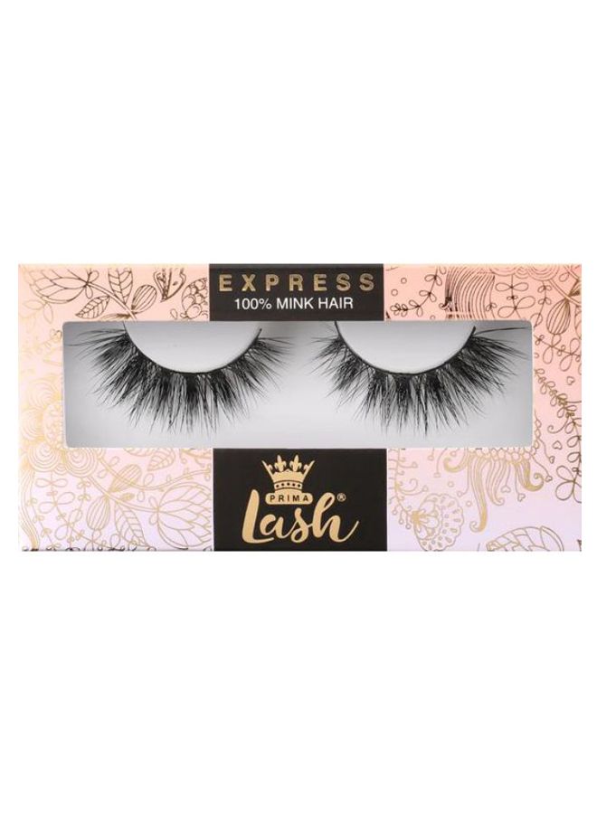 Pair Of Express Mink Naughty Strip Eyelashes Black