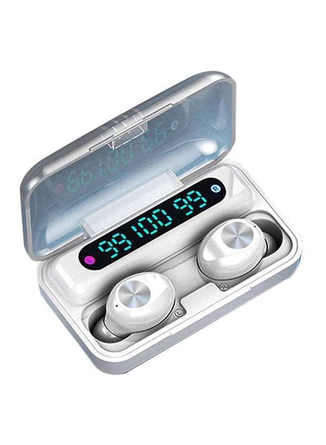 Generic Bluetooth In-Ear Earbuds With Digital Charging Case White  - Image 1