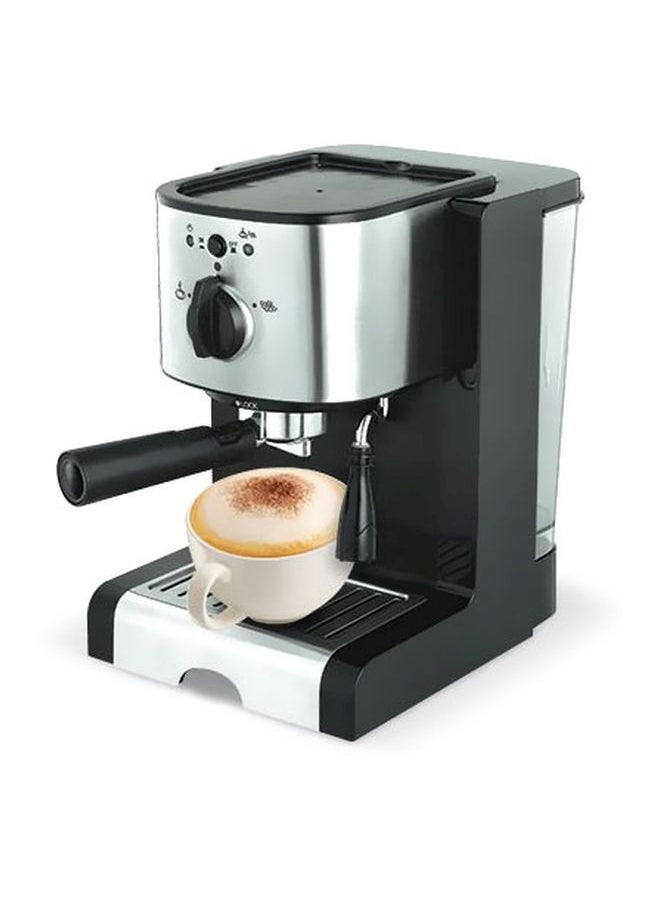 homix Cappuccino Machine 1.25L 1.25 L 1470.0 W CM4637-CB Black/Silver - Image 2