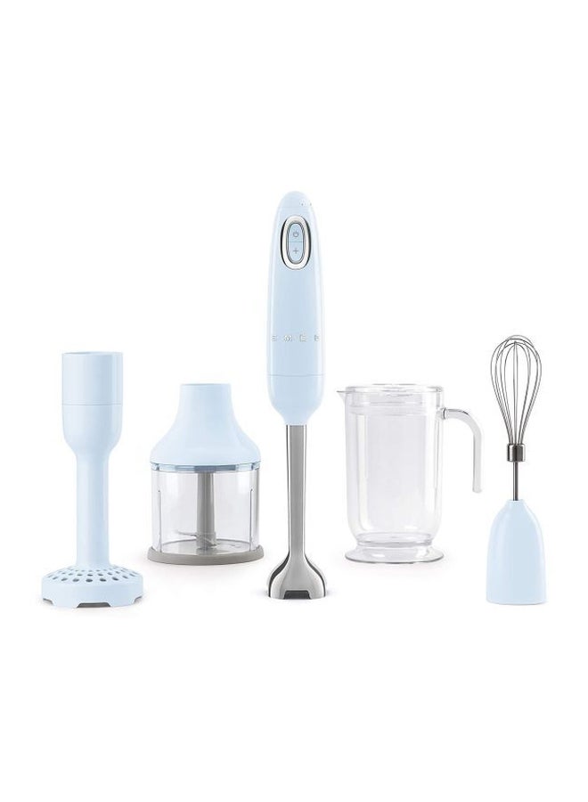 smeg Hand Blender 700W HBF02PBEU Pastel Blue/Clear/Silver  - Image 2