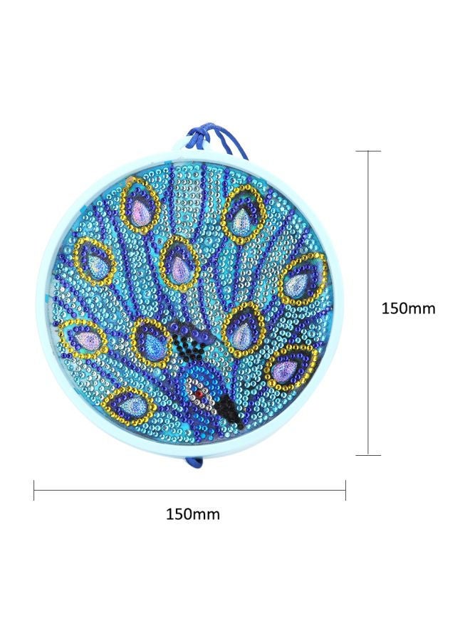 5D Diamond Painting LED Hanging Night Lamp With Tassel Blue/Yellow/White - Image 3