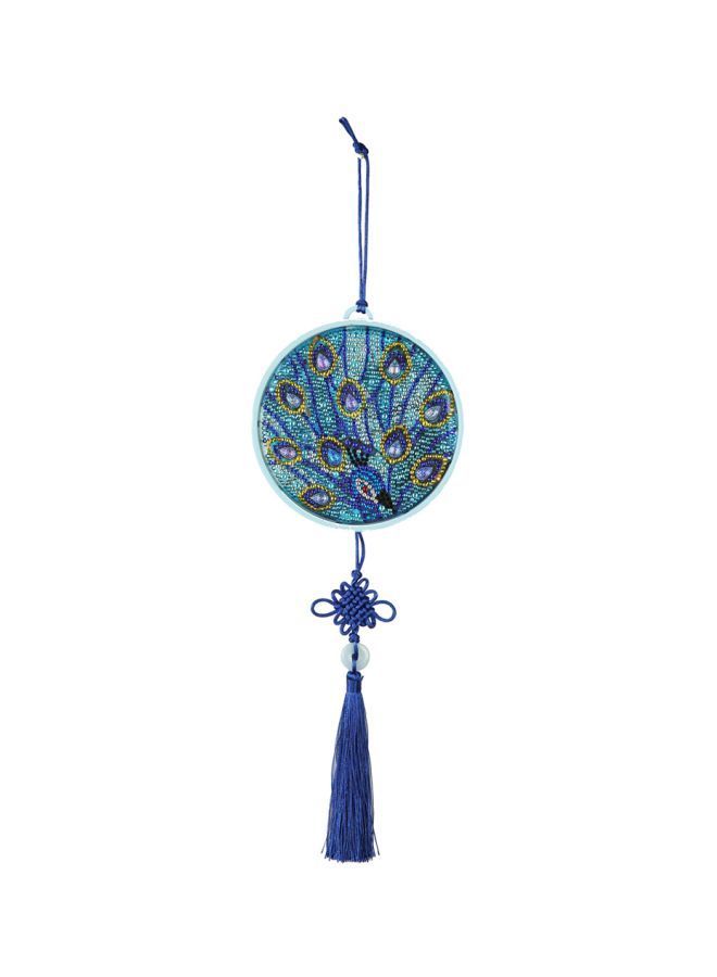 5D Diamond Painting LED Hanging Night Lamp With Tassel Blue/Yellow/White - Image 1