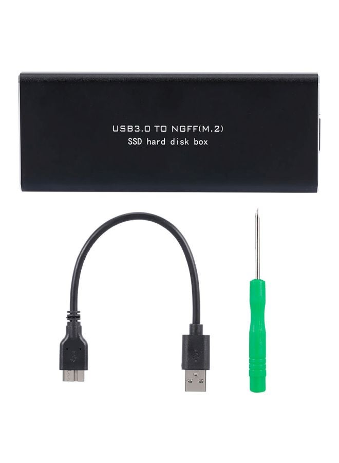 USB3.0 SSD Adapter External Hard Disk Case Black