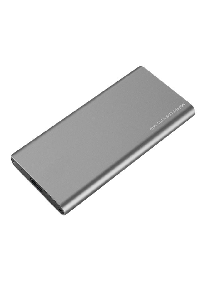mSATA SSD Hard Disk Case Silver Grey