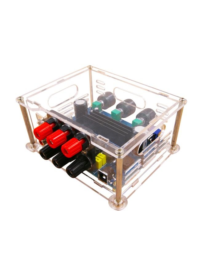 آنسيلف مضخم صوت رقمي إلكتروني 2.1 DE6996 أسود/ أحمر/ شفاف - Image 1