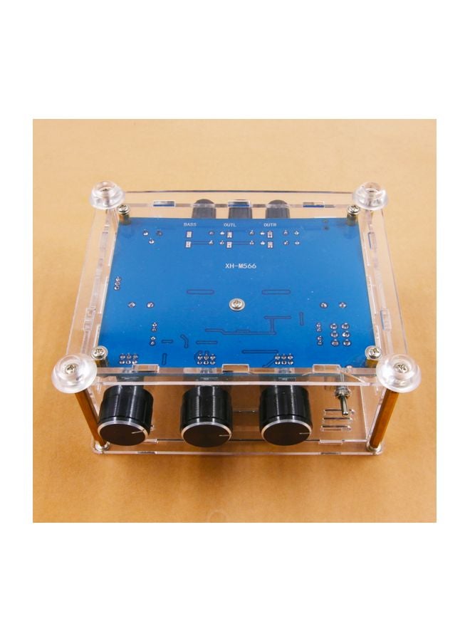 آنسيلف مضخم صوت رقمي إلكتروني 2.1 DE6996 أسود/ أحمر/ شفاف - Image 4