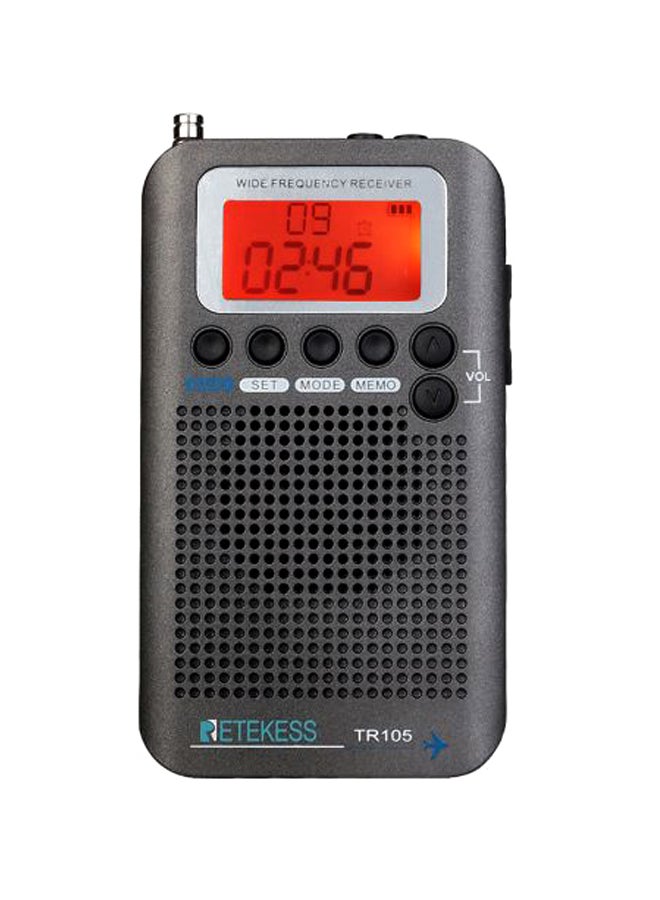 Retekess - Portable Aircraft Band Radio TR105 Grey - Image 1