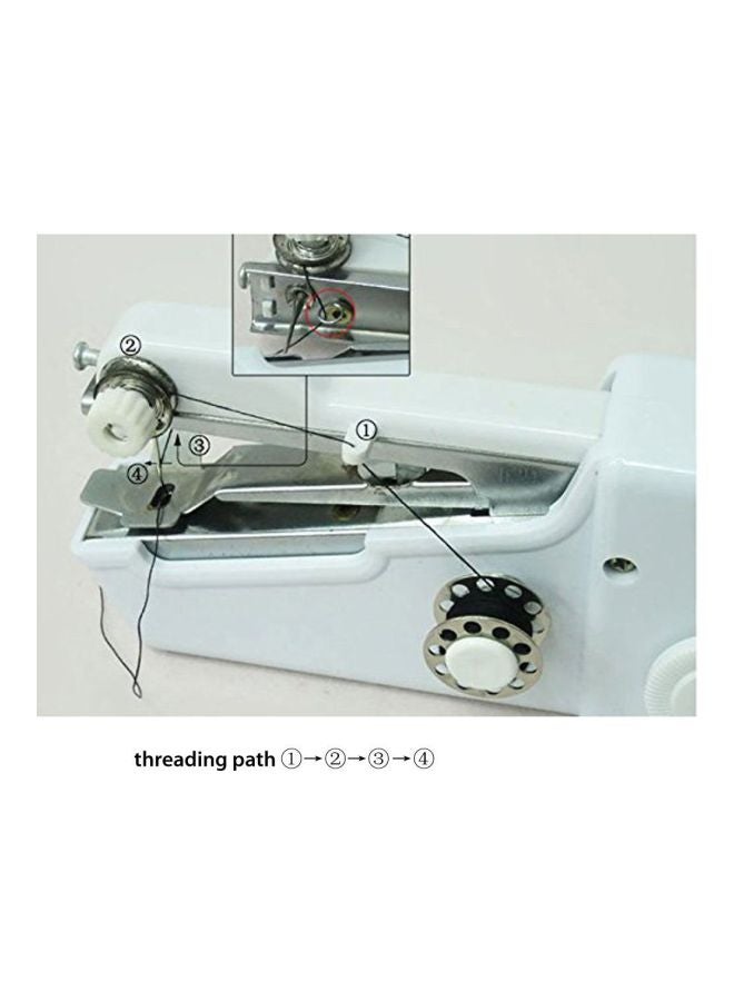 Handy Stitch Portable Mini Sewing Machine White  - Image 4