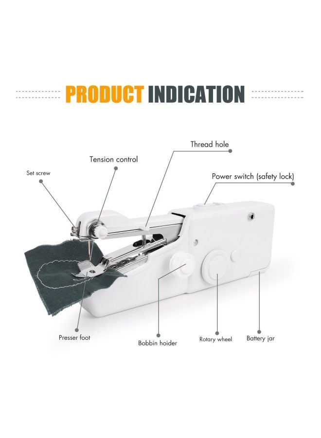 Handy Stitch Portable Mini Sewing Machine 123 White  - Image 3