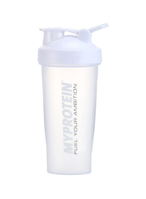 Protein Shaker Bottle White/Clear