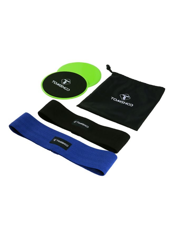 5-Piece Hip Exercise Bands Sliding Tray Set