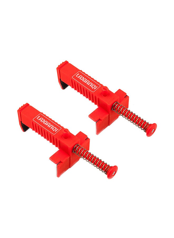 2-Piece Bricklaying Tool Fixer For Building Construction Red  - Image 1