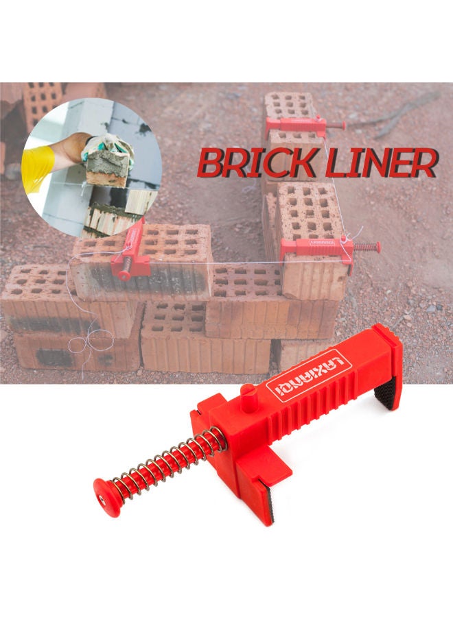 2-Piece Bricklaying Tool Fixer For Building Construction Red  - Image 4