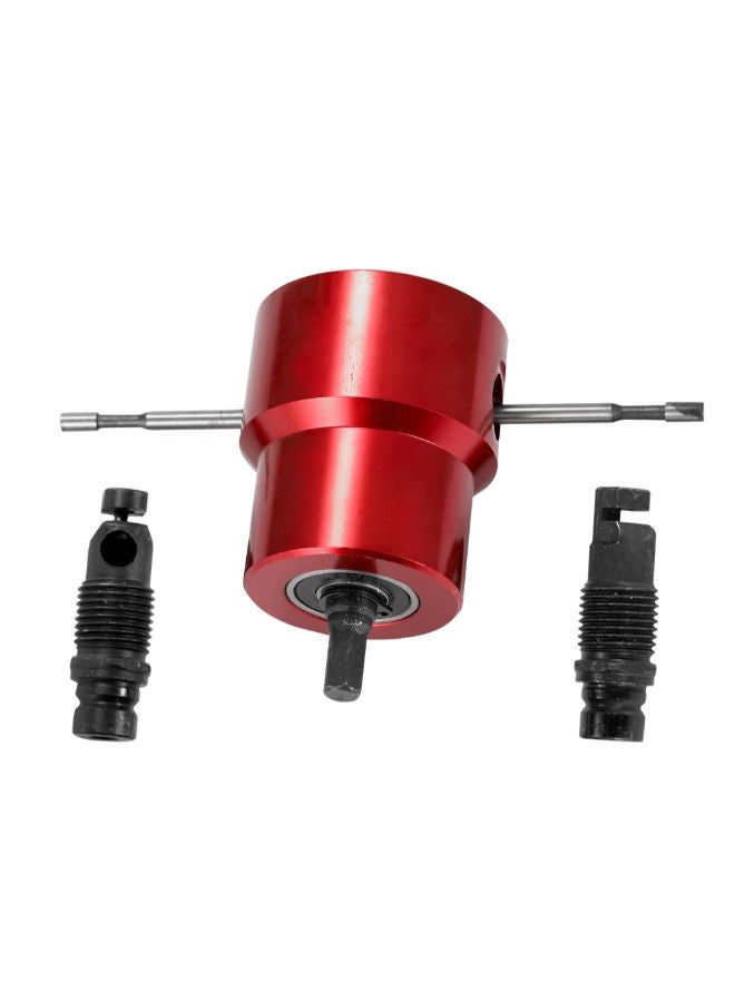 Double Headed Sheet Metal Nibbler Cutter Red/Black/Silver - Image 2