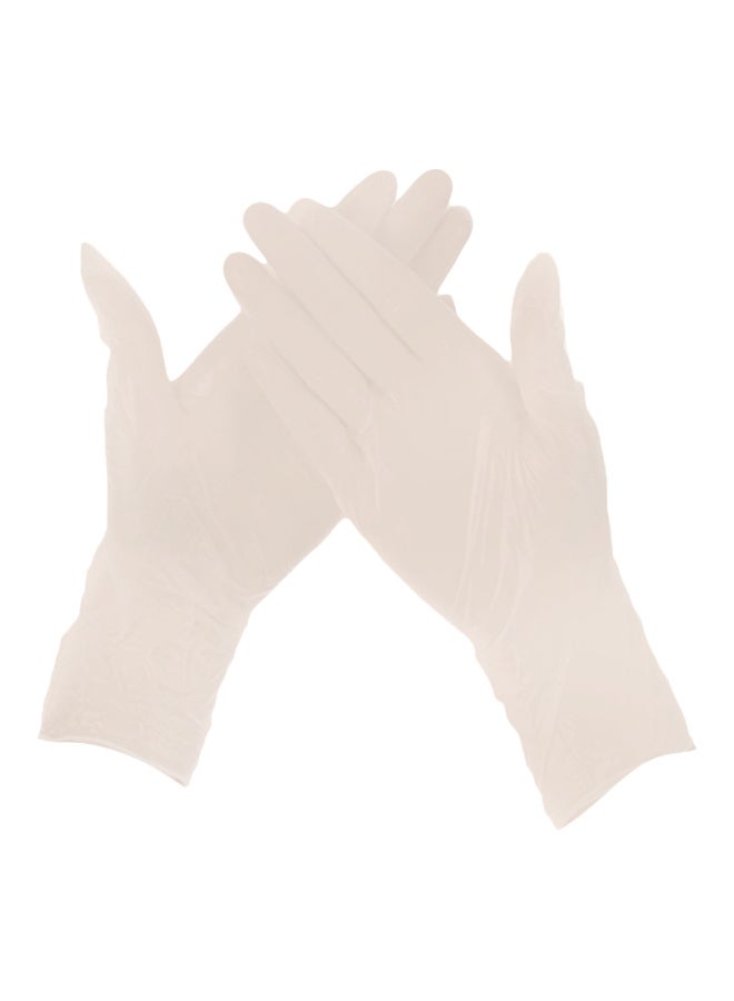 100-Piece Vinyl Disposable Gloves Clear XL Clear XL - Image 1