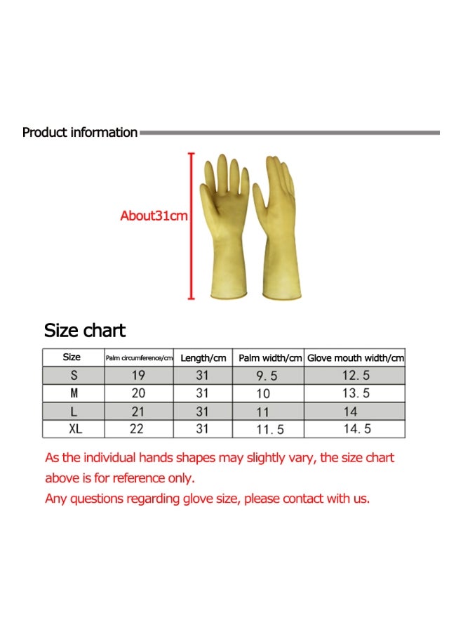 Pair Of Household Cleaning Gloves Yellow L - Image 3