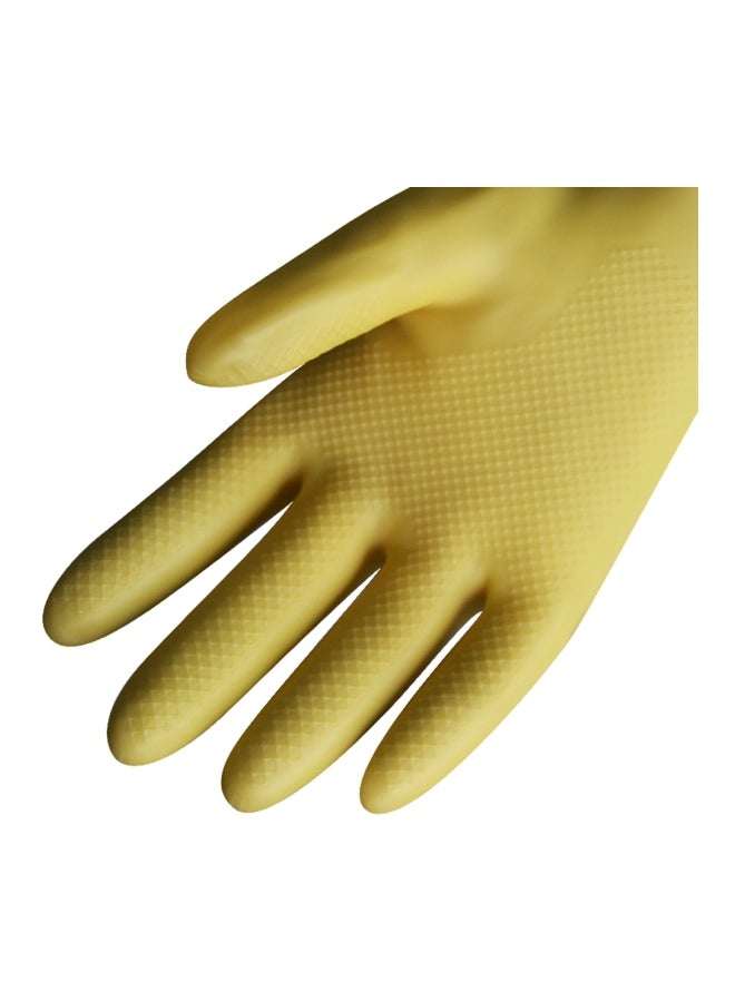 Pair Of Household Cleaning Gloves Yellow M - Image 5