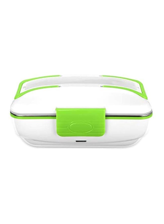 YOHOOLYO Stainless Steel Electric Heating Lunch Box Green/White/Silver 9.45x6.69x4inch  - Image 1