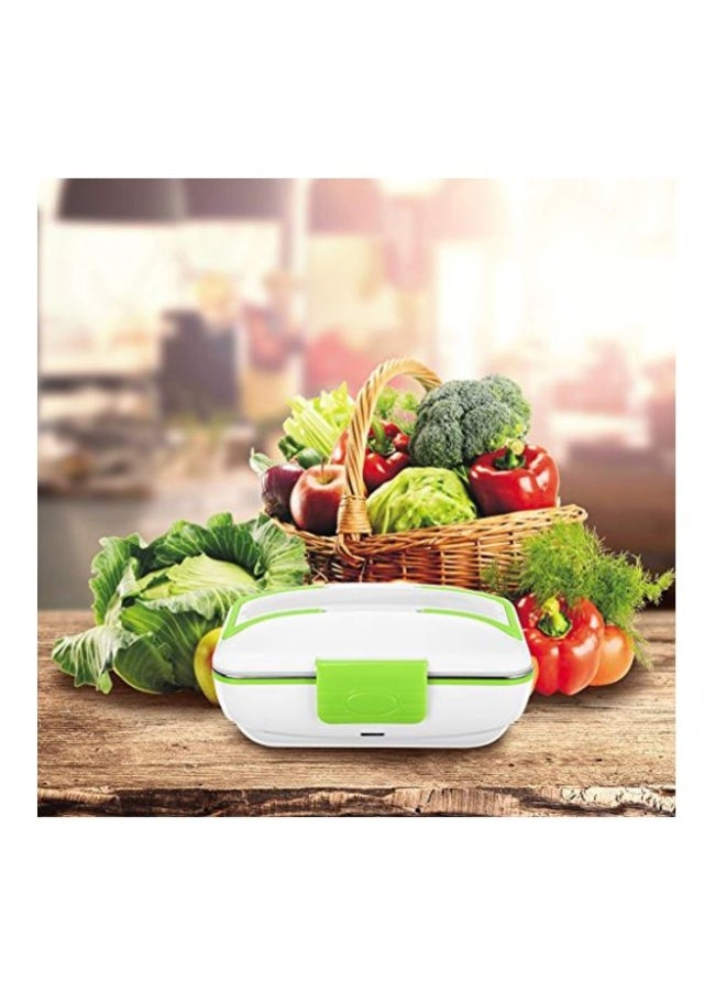 YOHOOLYO Stainless Steel Electric Heating Lunch Box Green/White/Silver 9.45x6.69x4inch  - Image 3