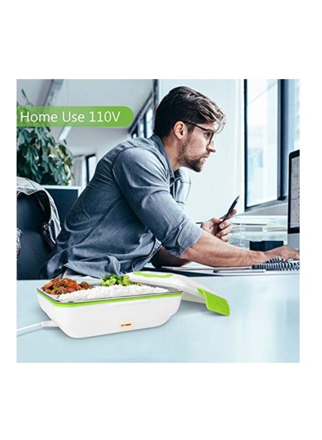 YOHOOLYO Stainless Steel Electric Heating Lunch Box Green/White/Silver 9.45x6.69x4inch  - Image 5