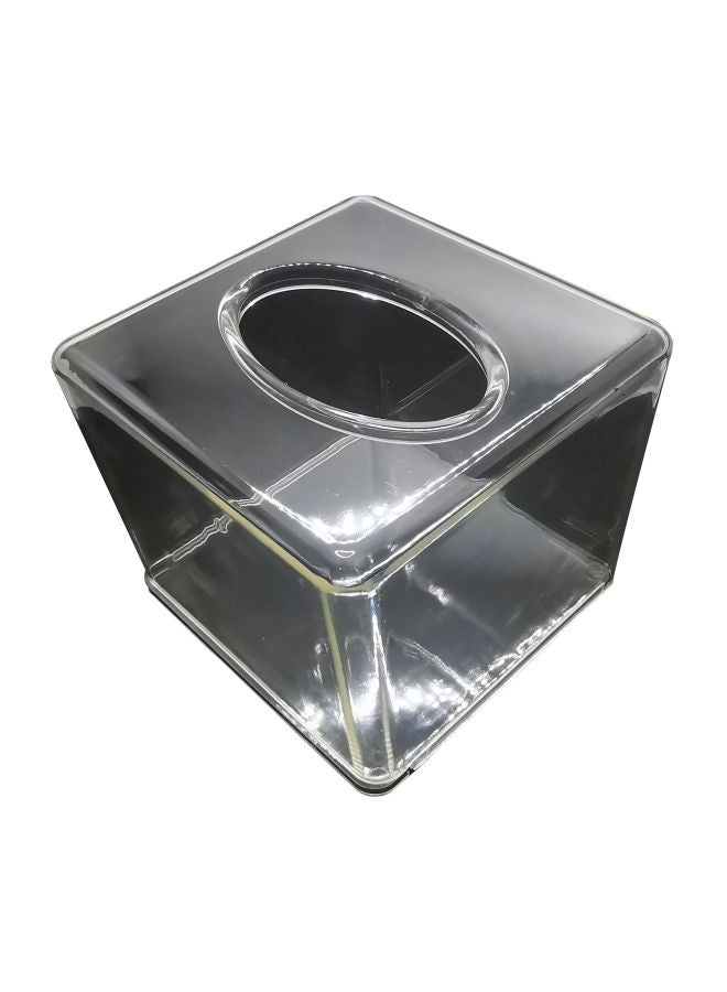 صندوق مناديل ورقيّة من الأكريليك شفاف 14x13Ø³Ù†ØªÙŠÙ…ØªØ±  - Image 1