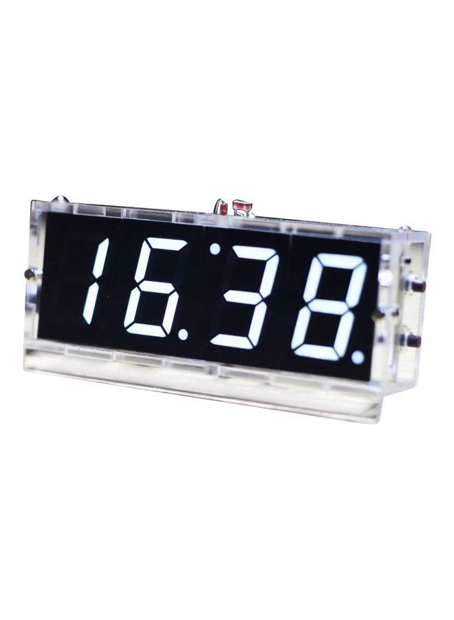 LED Clock Kit White/Black 12.5x4x8.5cm  - Image 1