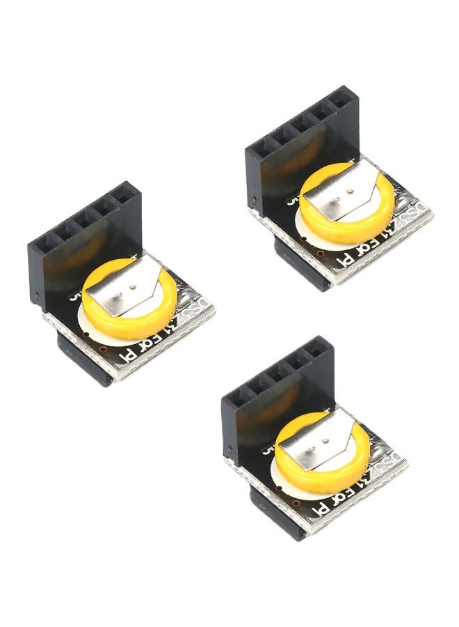 3-Piece High Precision Time Clock Module Black 1.3x1x1.3cm - Image 1
