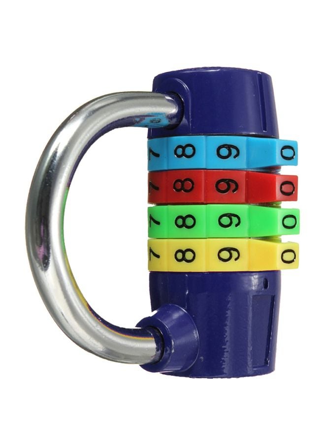 Password Combination Security Padlock Blue/Silver/Yellow 6.1x2.2x6cm  - Image 2