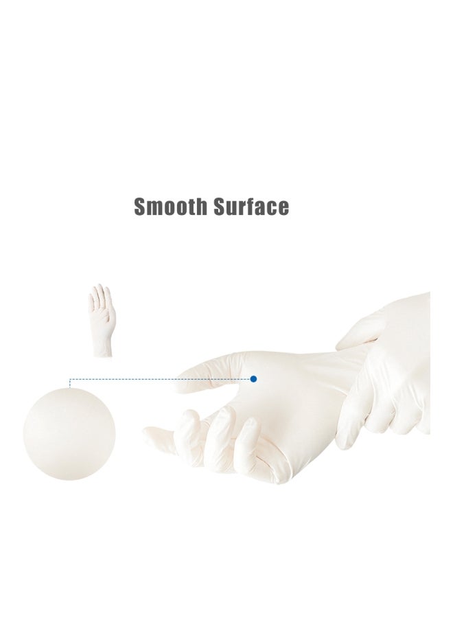 100-Piece PVC Gloves White 22x6.8x12cm  - Image 3