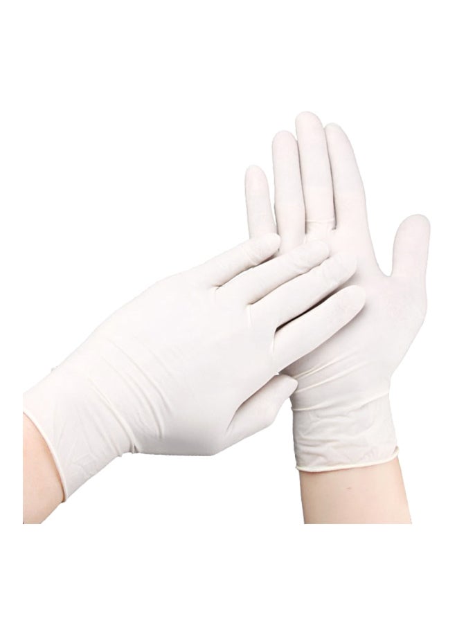 100-Piece PVC Gloves White 22x6.8x12cm  - Image 2