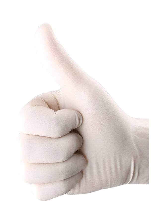 100-Piece PVC Gloves White 22x6.8x12cm  - Image 5