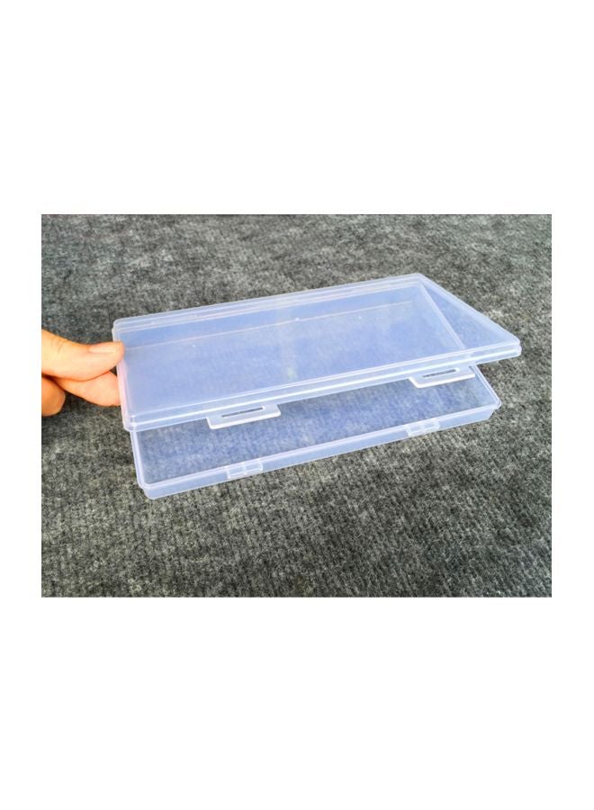 Generic - Mask Storage Organiser Box Clear 19.5x2.4x10.5centimeter - Image 1