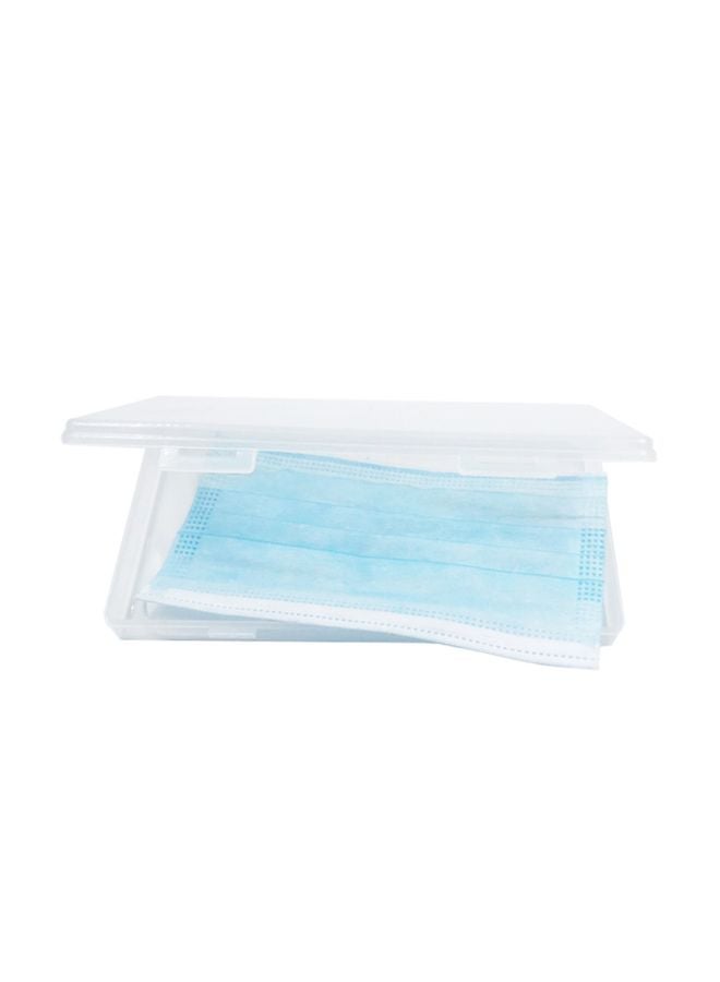Generic - Mask Storage Organiser Box Clear 19.5x2.4x10.5centimeter - Image 1