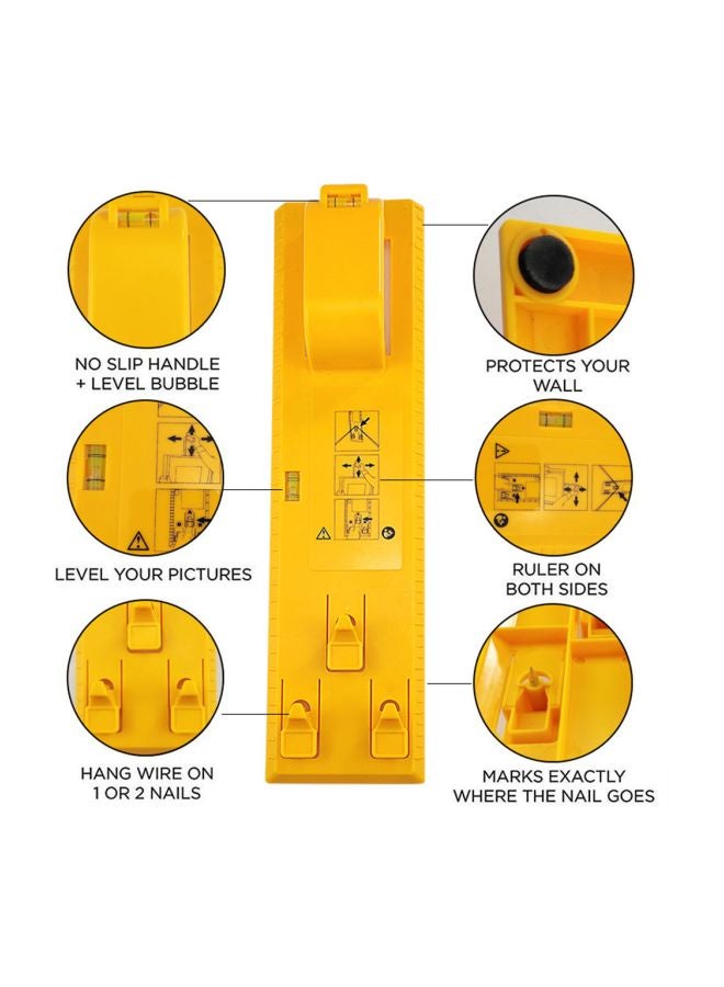 Generic - Level Ruler Tool Yellow 35x3x9cm - Image 1