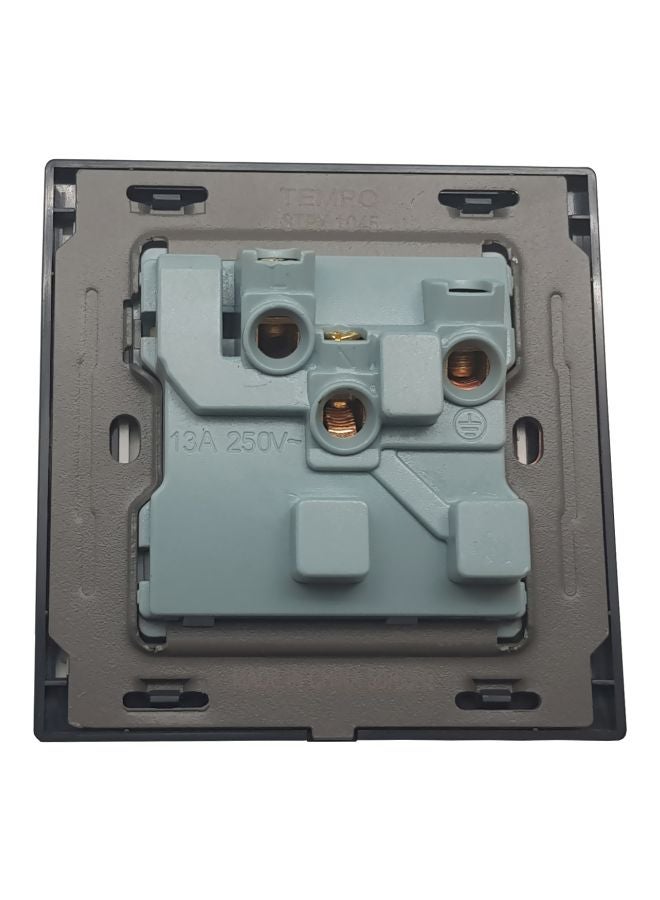 TEMPO 13A Wall Socket With Switch Gold 7x7cmcentimeter - Image 2