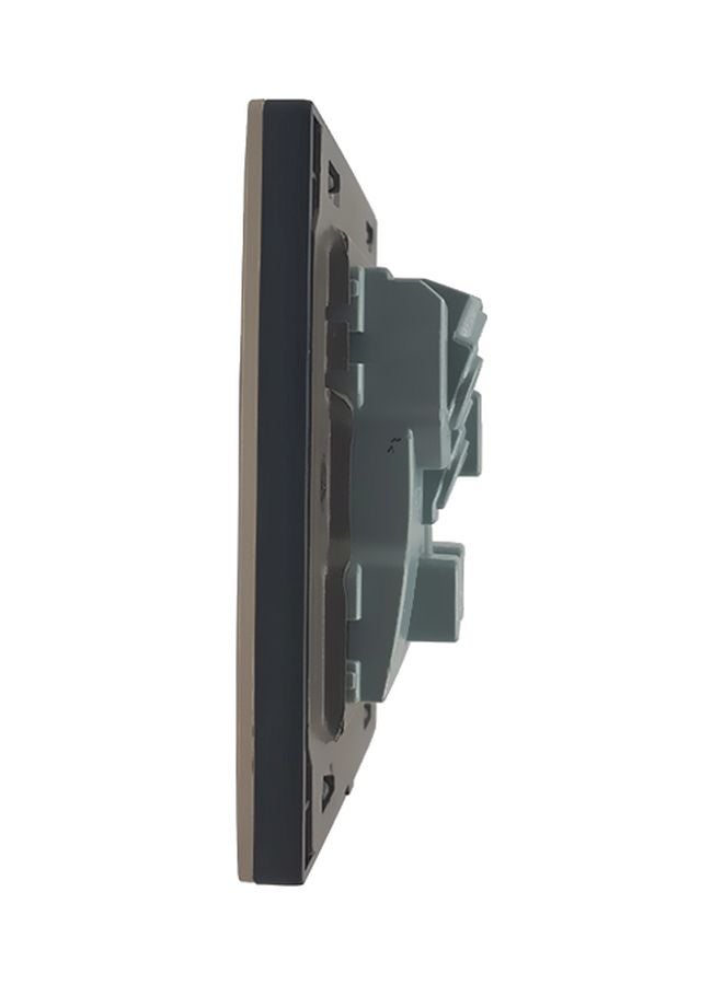 TEMPO 13A Wall Socket With Switch Gold 7x7cmcentimeter - Image 3