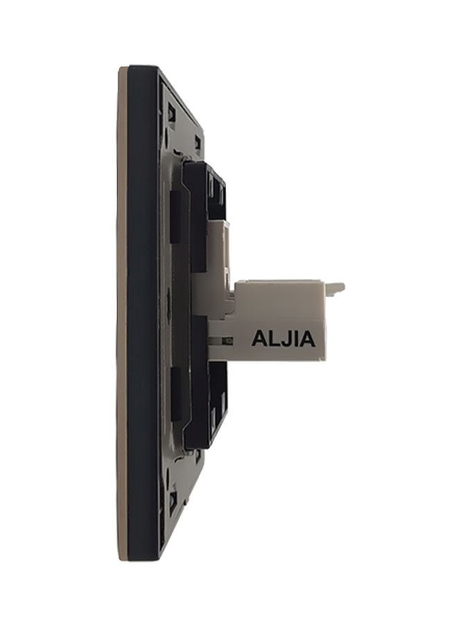 TEMPO - Telephone And Computer Wall Socket Gold 7x7cmcm - Image 1