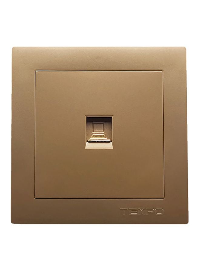 تمبو مقبس منفذ كمبيوتر ذهبي 7x7cmسم - Image 1
