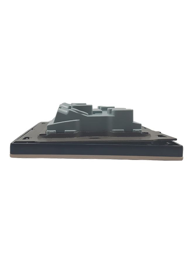 Double 13A Wall Socket With Switch Gold 7x14 cmcentimeter