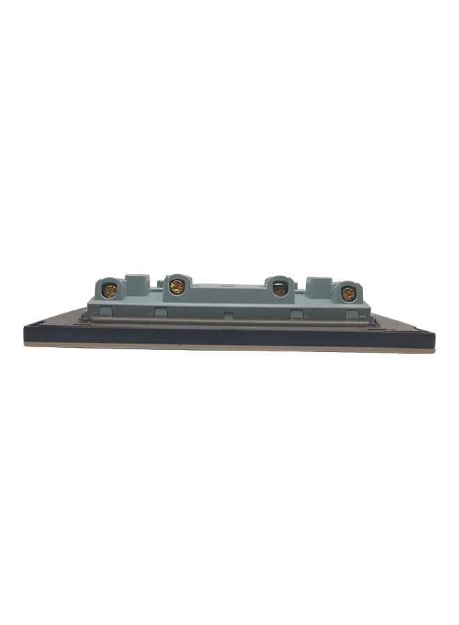 Double 13A Wall Socket With Switch Gold 7x14 cmcentimeter