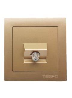 TEMPO Satellite Wall Socket Gold 7x7cmcentimeter  - Image 1