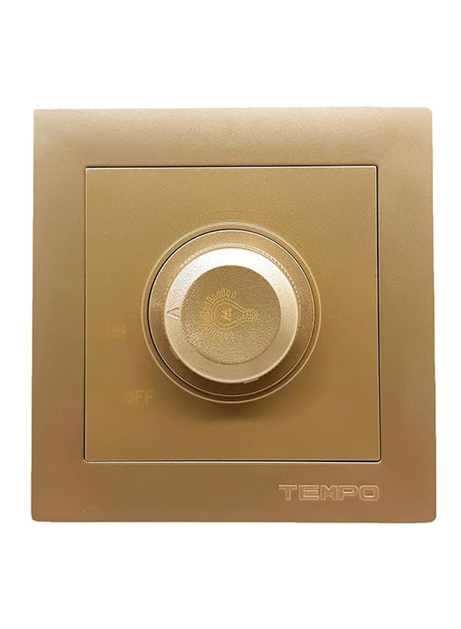 TEMPO - Light Dimmer Switch Gold 7x7cm - Image 1
