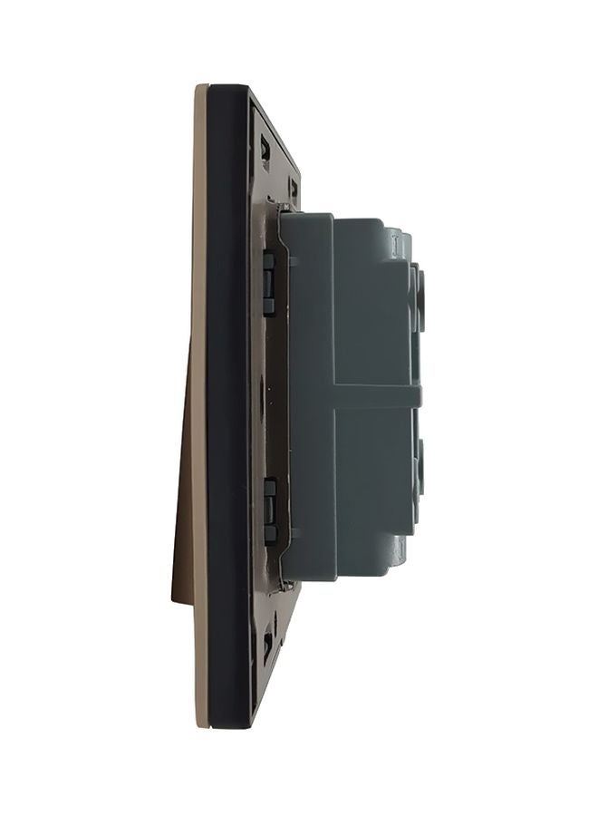 TEMPO 2 Gang 2Way Wall Switch Gold 7x7cmcentimeter - Image 3