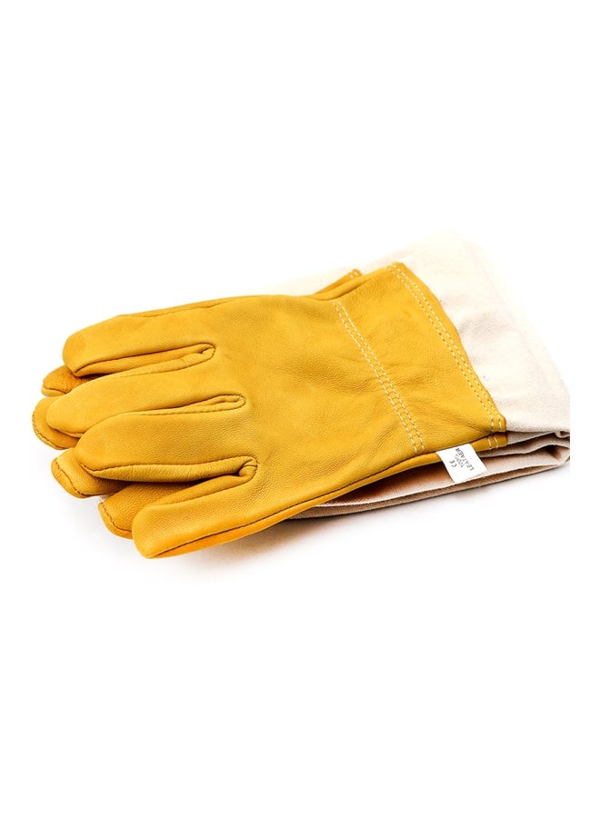 Generic Anti-Smash Beekeeping Gloves Beige/Yellow XL  - Image 3