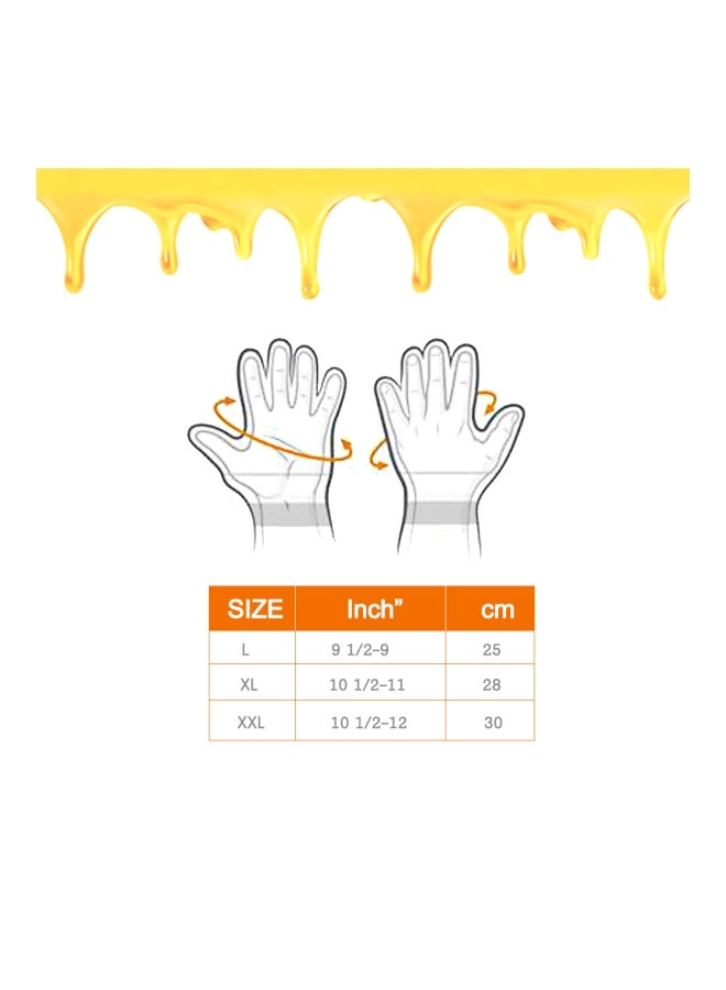 Generic Anti-Smash Beekeeping Gloves Beige/Yellow 2XL  - Image 5